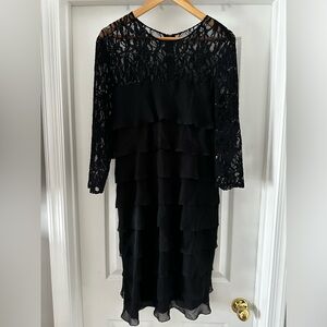 Alex Evenings Black Dress size 16